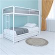 DHP Triple Twin Bunk Bed in White Metal