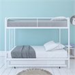 DHP Triple Twin Bunk Bed in White Metal