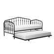 Novogratz Bushwick Metal Twin Daybed & Trundle in Black