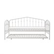 Novogratz Bushwick Metal Twin Daybed & Trundle in White