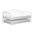 Novogratz Bushwick Metal Twin Daybed & Trundle in White