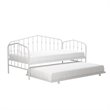 Novogratz Bushwick Metal Twin Daybed & Trundle in White