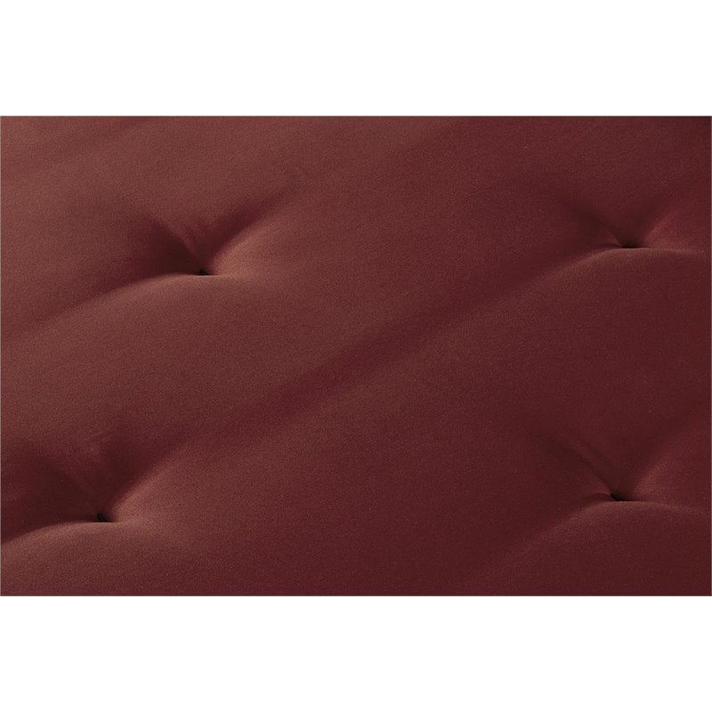 DHP Value 6 Inch Full Size Polyester Futon Mattress in Red