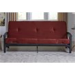 DHP Value 6 Inch Full Size Polyester Futon Mattress in Red