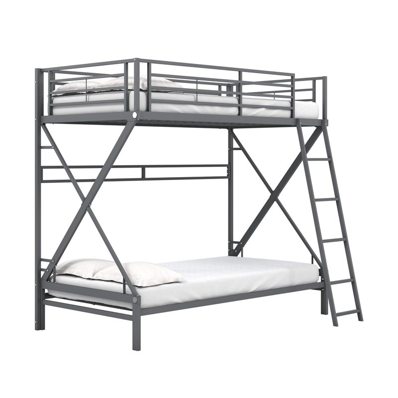Dhp X Twin Over Metal Bunk Bed, Dhp Twin Over Full Metal Bunk Bed Frame Black