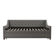 Novogratz Her Majesty Daybed and Trundle in Gray Linen