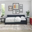 Novogratz Her Majesty Daybed and Trundle in Blue Linen
