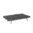 DHP Contempo Futon in Gray Charcoal