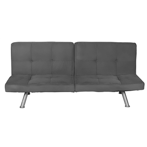 dhp contempo futon in gray charcoal