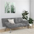 DHP Contempo Futon in Gray Charcoal