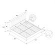 Novogratz Brittany Upholstered Bed in King in Light Grey Linen