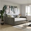 Novogratz Vintage Engineered Wood Gray Full Daybed and Twin Trundle Set