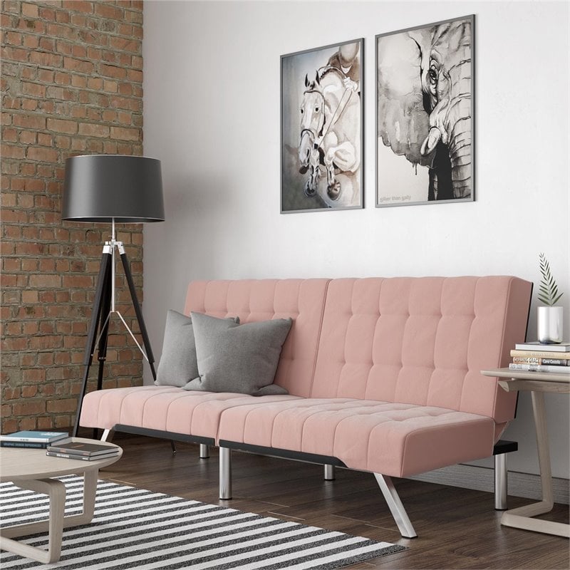 Dhp emily convertible tufted deals futon sofa