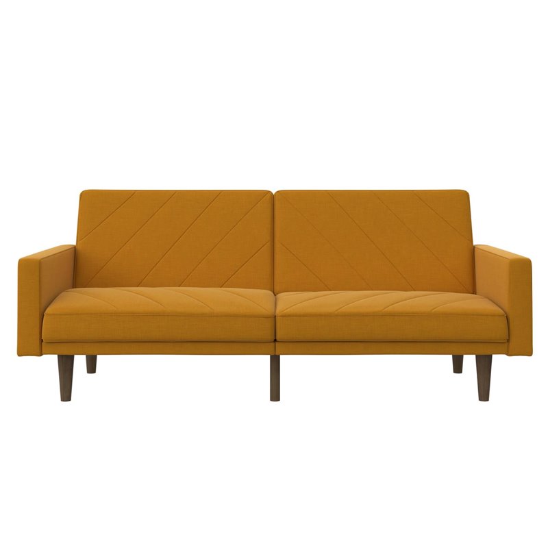 Dhp Paxson Futon In Mustard Yellow, Austen Twin Convertible Sofa Assembly
