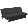 DHP Sola Storage Futon in Grey Microfiber