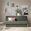 DHP Sola Storage Futon in Grey Microfiber