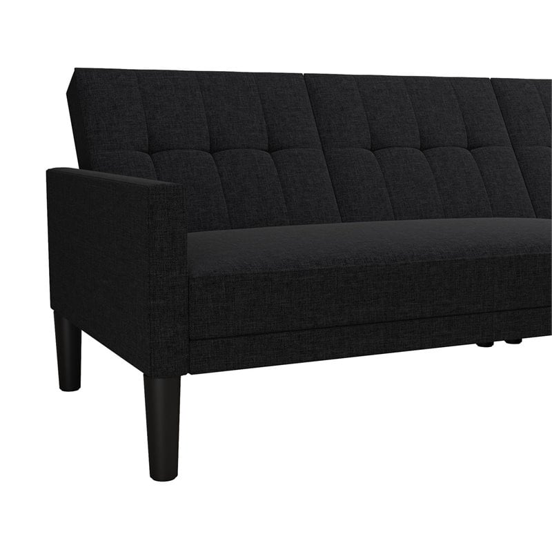 Dhp haven small space fashion sectional sofa futon