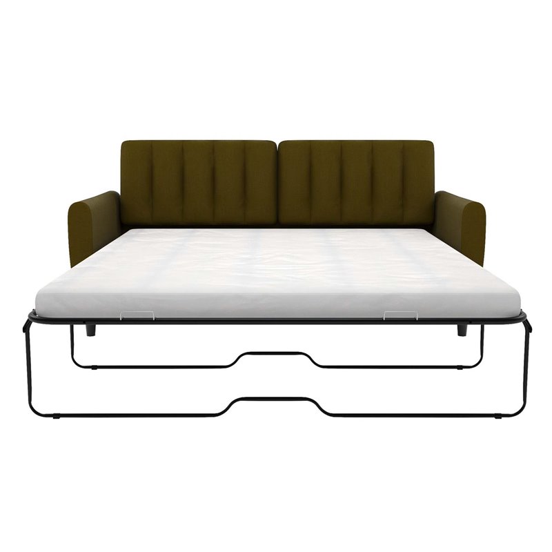 Novogratz Brittany Queen Sleeper Sofa, Queen Size Sleeper Sofa With Memory Foam Mattress