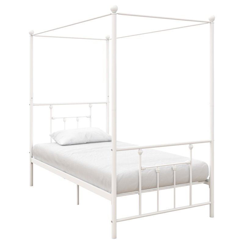 Dhp Manila Metal Canopy Bed In Twin, Twin Size Canopy Bed