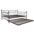 DHP Manila Metal Daybed and Trundle in Queen/Full Size Bronze