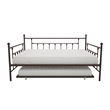 DHP Manila Metal Daybed and Trundle in Queen/Full Size Bronze