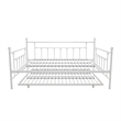 DHP Manila Metal Daybed and Trundle in Queen/Full Size White
