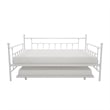 DHP Manila Metal Daybed and Trundle in Queen/Full Size White