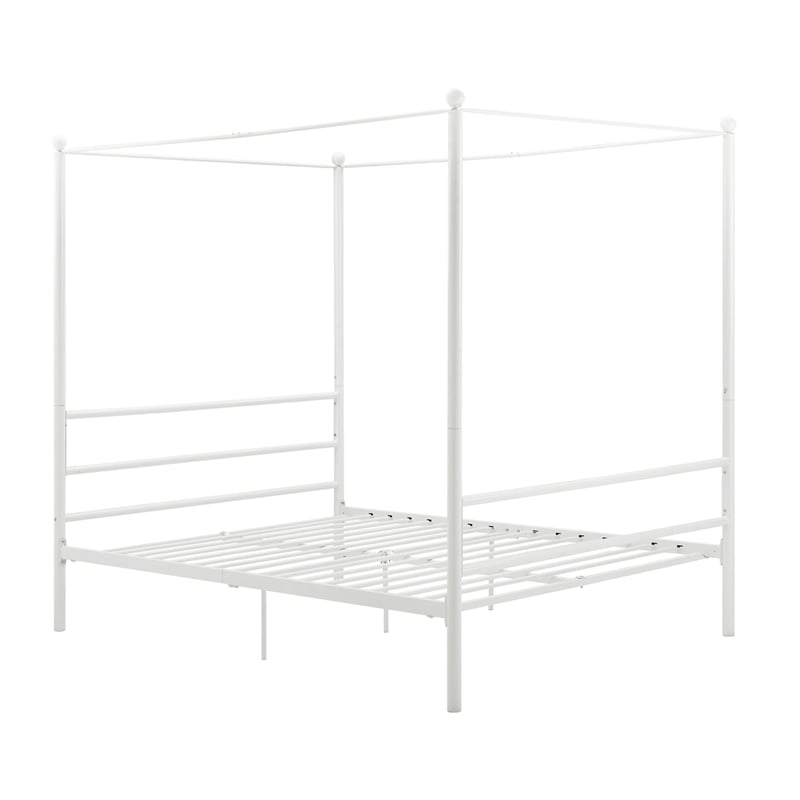 DHP Kora Queen Metal Canopy Bed in White