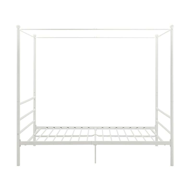 DHP Kora Queen Metal Canopy Bed in White