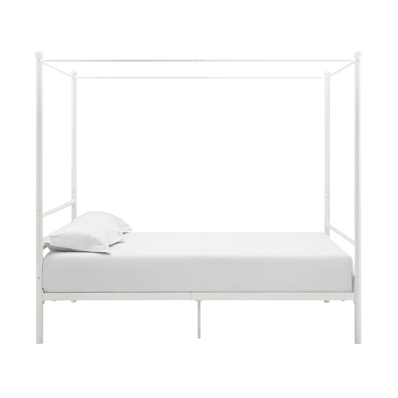 DHP Kora Queen Metal Canopy Bed in White