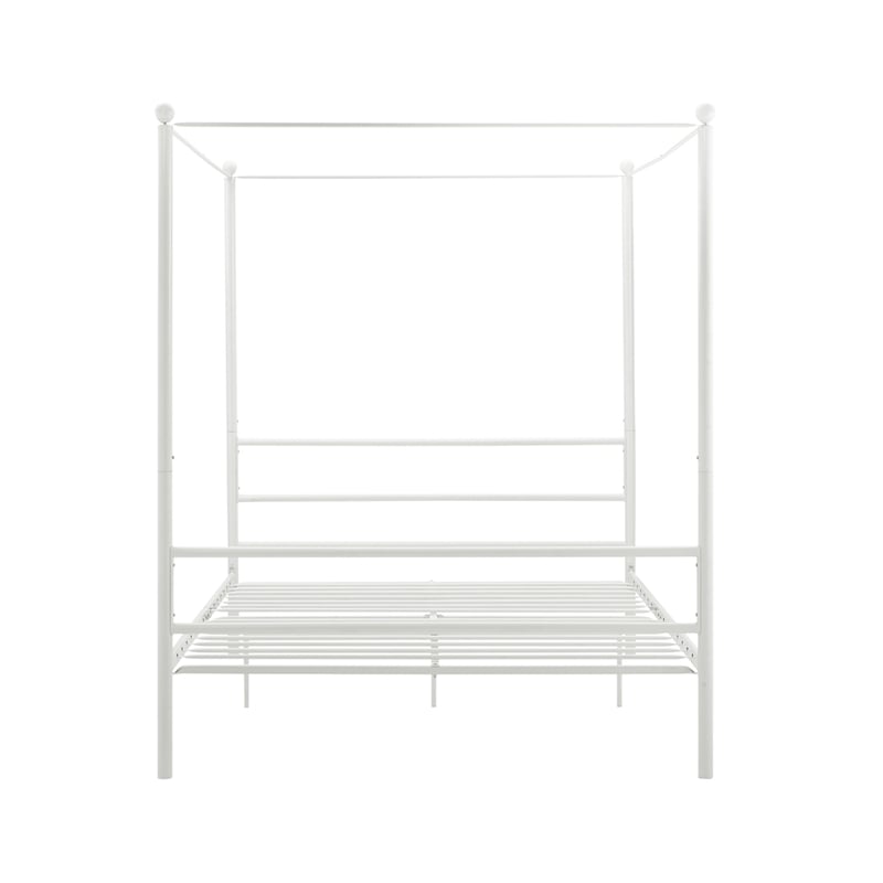 DHP Kora Queen Metal Canopy Bed in White
