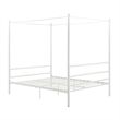 DHP Kora Metal Canopy Bed in Full White