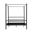 DHP Kora Metal Canopy Bed in Full Black