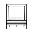 DHP Kora Metal Canopy Bed in Full Black