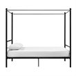 DHP Kora Metal Canopy Bed in Full Black