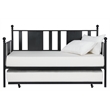 DHP Lavinia Metal Full Daybed and Twin Trundle in Black