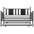 DHP Lavinia Metal Full Daybed and Twin Trundle in Black