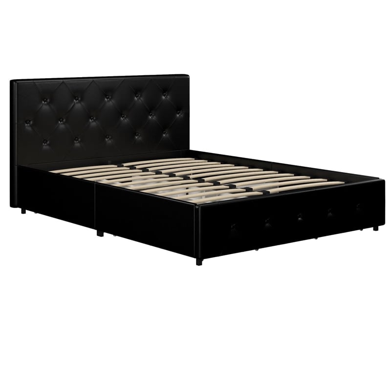 dhp dakota upholstered bed with storage