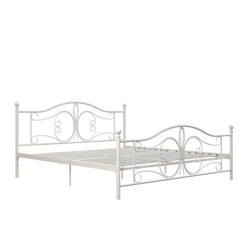 Dhp Ay Metal Bed King Size Frame, King Bed Frame With Underbed Storage