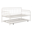 DHP Winston Metal Daybed/Trundle in Twin White