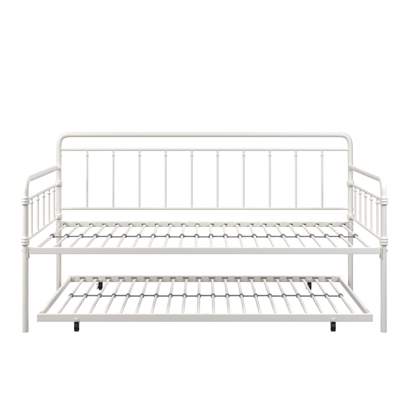 DHP Winston Metal Daybed/Trundle in Twin White