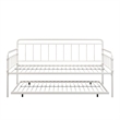 DHP Winston Metal Daybed/Trundle in Twin White