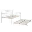 DHP Winston Metal Daybed/Trundle in Twin White