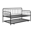 DHP Winston Metal Daybed/Trundle Twin in Black