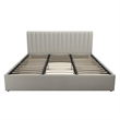 Novogratz Brittany Upholstered King Bed with Storage Drawers