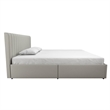 Novogratz Brittany Upholstered King Bed with Storage Drawers