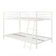 DHP Junior Twin over Twin Low Bunk Bed for Kids in White