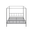 Novogratz Marion King Canopy Bed in Gunmetal Grey