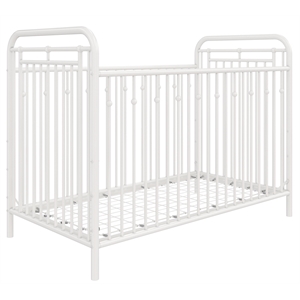 little seeds monarch hill hawken metal crib nursery furniture in white