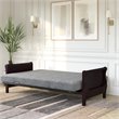 DHP Elowen 6 Inch Square Quilted Microfiber Futon Mattress Full Size in Gray